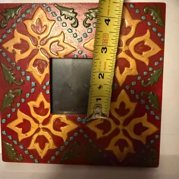 Pier 1 Red and Gold Floral Picture Frame - Picture 6 of 6